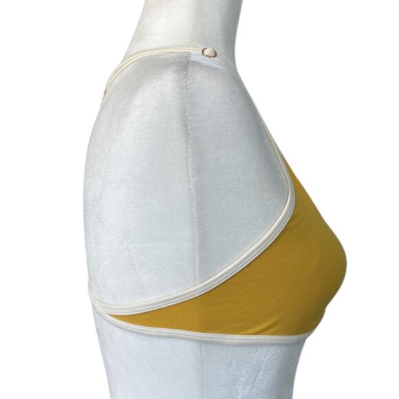 FREE PEOPLE Women's Good Lookin' Bralette Spicy Mustard Size Large T-Back NWT - Picture 3 of 8